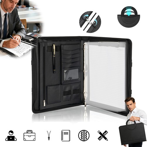 Zippered conference folder - zippered,