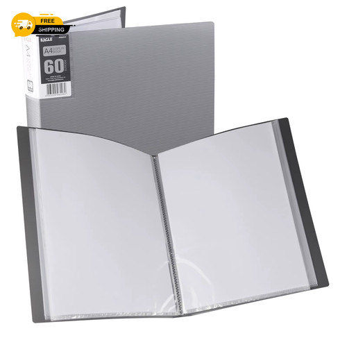 Binder with plastic sleeves - plastic,