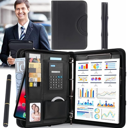 Zippered conference folder - zippered,